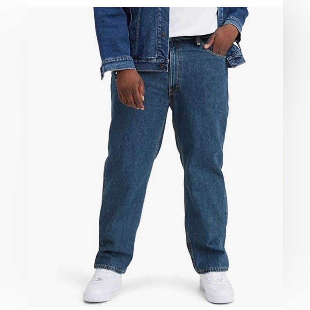 Levi’s 550 Men’s Relaxed Fit Plus Size Medium Washed Jeans Size 58x34 NWT